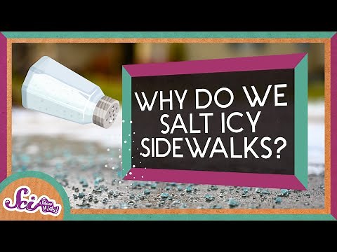 Why Do We Put Salt on Icy Sidewalks? | Winter Science | SciShow Kids