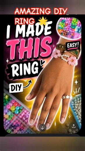 Easy DIY Star Ring Tutorial ✨ #Shorts