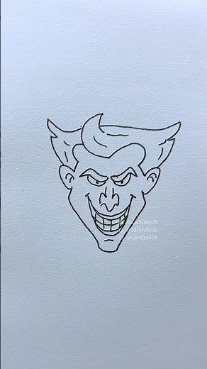 Joker drawing easy way