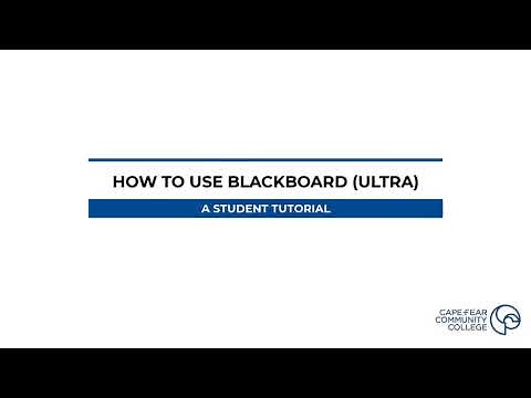 Blackboard Student Orientation (ULTRA)