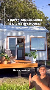 71K views · 1.2K reactions | Single-level #tinyhouse on the beach—would you live here?  Built by Designer Eco Tiny Homes #housetour #hometour #beachhouse #tinyhome | Dream Big Live Tiny Co. | Facebook