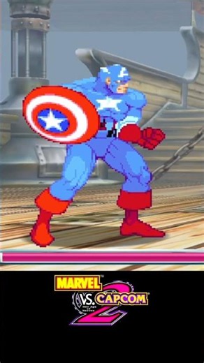 The Evolution of Captain America in Every Marvel vs. Capcom Game #CaptainAmerica #MarvelVsCapcom