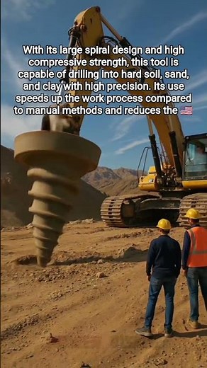 Modern tools ll Hydraulic Earth Auger Excavator Attachment ll 🇺🇸