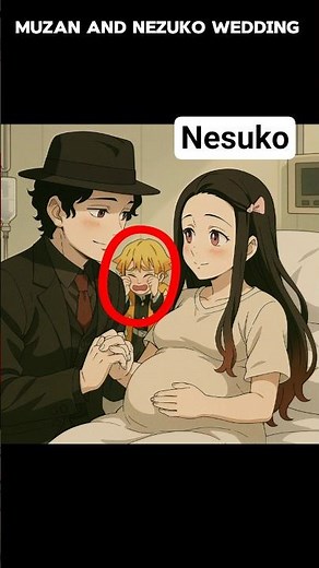 Nezuko And Muzan Love Wedding ❤️❤️💍💍 #demonslayer #anime #nezuko