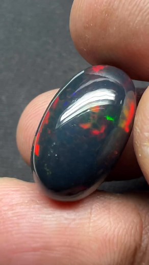 “12.20 Carat Smoked Ethiopian Opal – Fiery Play of Color Gemstone 🇪🇹✨” | Opal sales