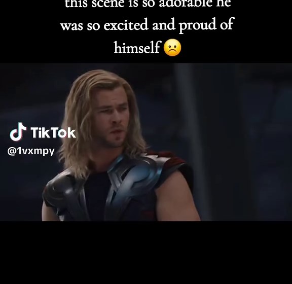 Adorable Captain America Scene Reaction