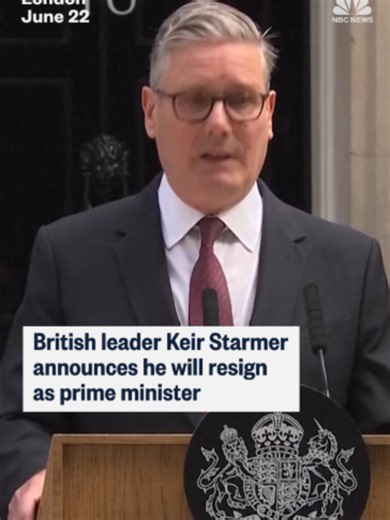 British Prime Minister Keir Starmer announced that he will resign, after facing an uprising within his center-left Labour Party.