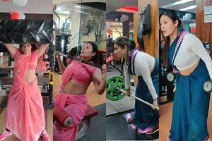 Videos of a Woman Working Out at Gym in Saree Goes Viral, Leaves Netizens Divided