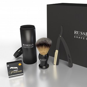 Traditional Black & Gold Cut-Throat Razor Shaving kit UK