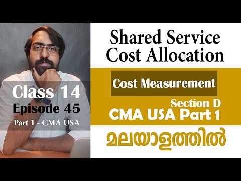 Shared Service Cost Allocation | Cost Management | Section D | Part 1 | Episode 45