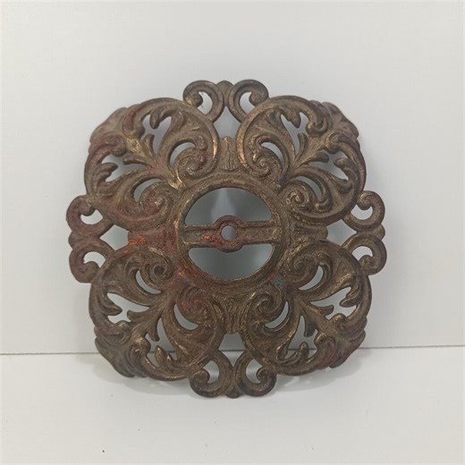 Antique Cast Iron Oil Lamp Base With Brass Tone Finish - Etsy