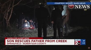 Son rescues father from creek | Haystack News