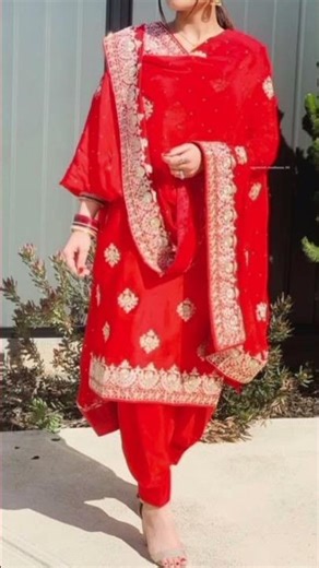 latest Punjabi suit designs❤️unique embroidery design for suit latest punjabi suit embroidery design