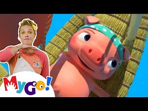 Three Little Pigs + More Nursery Rhymes | MyGo! Sign Language For Kids | CoComelon | ASL