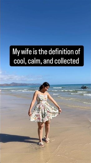 My wife: Calm, Cool & Collected… then VOLCANO in 5 minutes 😂🌋 #funny #funnymoment #husbandwife
