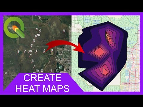 Create Raster Heat Map | QGIS