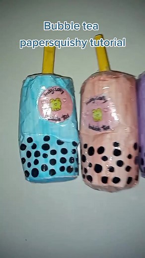 Bubble Tea Papersquishy Tutorial