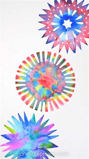 Coffee Filter Fireworks Craft 🎇 🎆