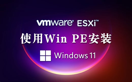 【vmware虚拟机】ESXi使用Windows PE 安装 Windows11 | 直通核显 UHD 630