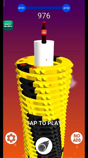 Stack Ball 3D Game | Level 505 |Play StackBall Game In Fast Speed | #StackBallYouTubeShort