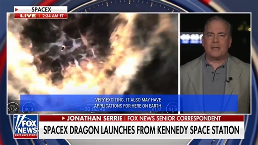 SpaceX Dragon with four astronauts blasts off to the International Space Station for a two-week mission. | Fox News