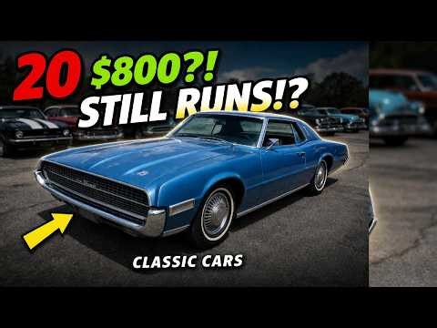 20 Affordable Classic Cars you can buy From $800 !