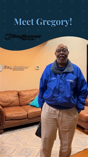 Meet Gregory! 👋 A smiling face that gets you to and from your destinations. Thank you for your hard work, dedication, and care for our passengers! ✨ | BayRunner Shuttle