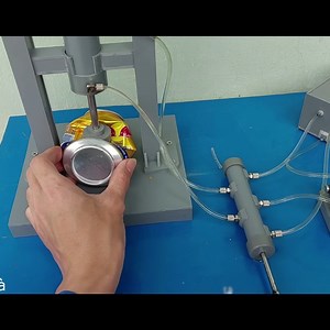 How to make Mini Hydraulic Press from PVC | Vinh Creative