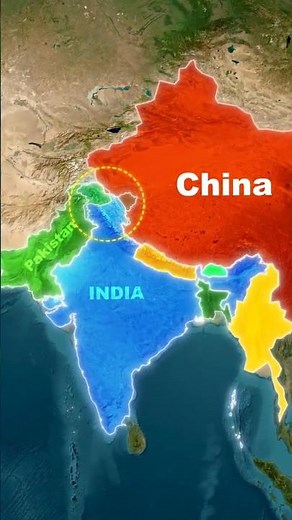 The Real Map of South Asia: Nothing Like Textbooks 🤯