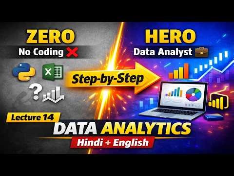 Data Analytics Lecture 14 | EDA Explained 🔥 | Exploratory Data Analysis in Python (Hindi + English)