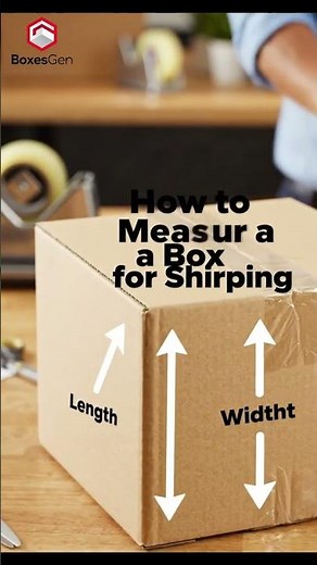 How to Measure a Box for Shipping #boxesgen #custompackaging #wholesalepackaging