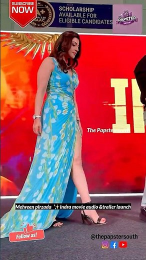 Glitz & Glamour ❤️‍🔥 Mehreen pirzada from #Indra Movie Audio & Trailer Launch 💥 #mehreenpirzada