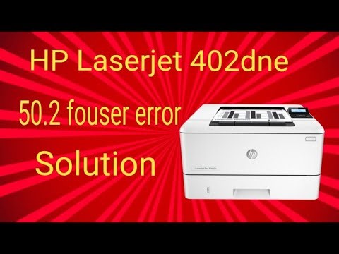 HP Laserjet 402dne 50.2 fouser error solution/50.2 fouser error #Hp#printer#50.2 error #