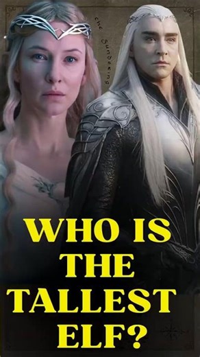 who is the Tallest Elf in lord of the rings? #facts #tolkienlore