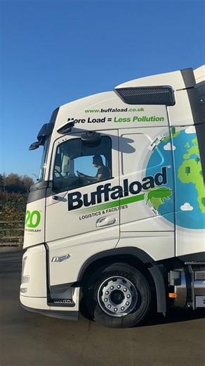 Here we have a video of the Volvo FH Aero known to us by her plate HWJ, going out to work in the sunshine this morning. HWJ is one of our 20 brand new Volvos which we were very happy to receive into our industry leading gas powered fleet. The driver is Florin, one of our best, always cheerful and a quality driver. Heading in to work on foot is another excellent driver who has been with us for many years, Monika. | Buffaload Logistics