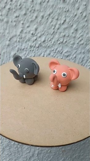 Clay Elephant 🐘/ How To Make Elephant /#Clayelephant #youtubeshort #clayart #viral