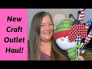 Craft Outlet Haul ~ Ribbon, Signs, Sprays and Picks! ~ New Craft Supplies Haul ~ CraftOutlet.com