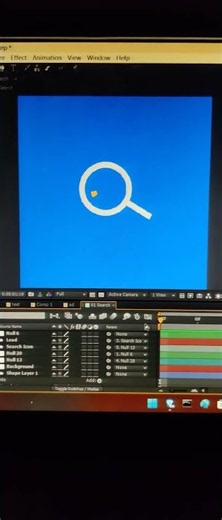 This Search Icon Animation is Too Satisfying #shorts #aftereffects #tutorial