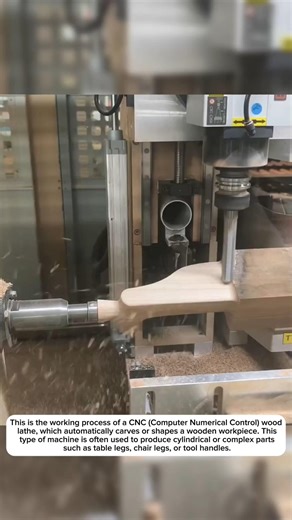 CNC wood lathe working process#shortvideos #machinetechnology