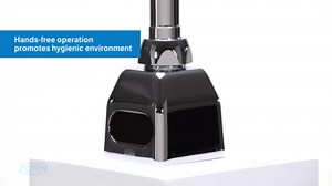 Zurn Z6920-XL-CP8-MV AquaSense Gooseneck Sensor Faucet with 0.5 gpm Aerator, Mixing Valve, and 8" Widespread Cover Plate