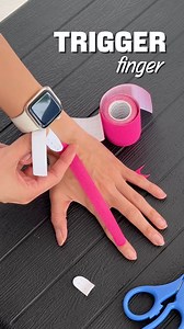 💫 Relieve and freedom of movement!Kinesiotape helps reduce tension and pain in trigger finger, allowing smoother flexion and extension. 👋✨ #triggerfinger #finger #kinesiotape #fblifestyle | Kinetape Academy