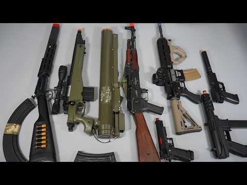 Shell ejecting Winchester rifle ToyGun AK47 Airsoft NerfGun POV Reload Realistic Toy Guns Collection