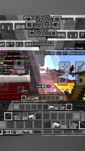 1 Vs 1 in Minecraft bedwars mcpe pvp|#minecraft