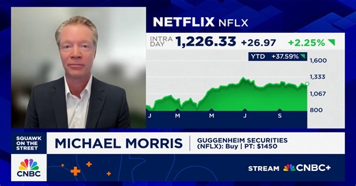 Why Guggenheim Securities' Michael Morris is bullish on Netflix