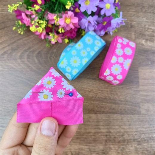 16K views · 107 reactions | Amazing Ribbon Flower Easy DIY Ribbon Flower Hand Embroidery design Cloth Flowers #ribbonflowers | Knitting Hobby | Facebook