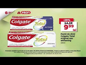 Acum ai Pastă de dinți Colgate Total original sau whitening 100ml la un pret special.