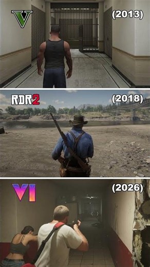 GTA 6 vs RDR2 vs GTA 5 | Detail Comparison