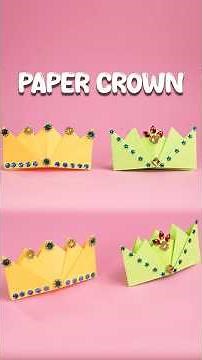 Paper Crown 👑 | DIY Easy Paper Crown for Kids | Quick Craft Tutorial