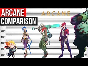 ARCANE Champions and Characters Size Comparison | League of Legends