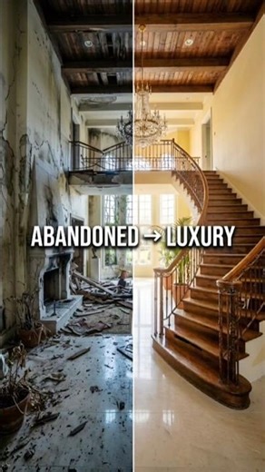 From Ruined Foyer to Luxury Yellow Interior #beforeandafter #qualityflooring #floor #modernfloors